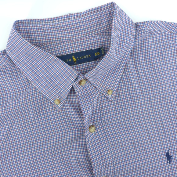 Ralph Lauren Other - Ralph Lauren 2XL Mens Button Down Shirt Long Sleeve Checkered Plaid‎
